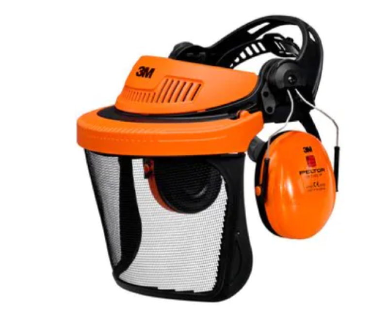 3M™ G500 Kopfschutz-Kombination Orange Forst